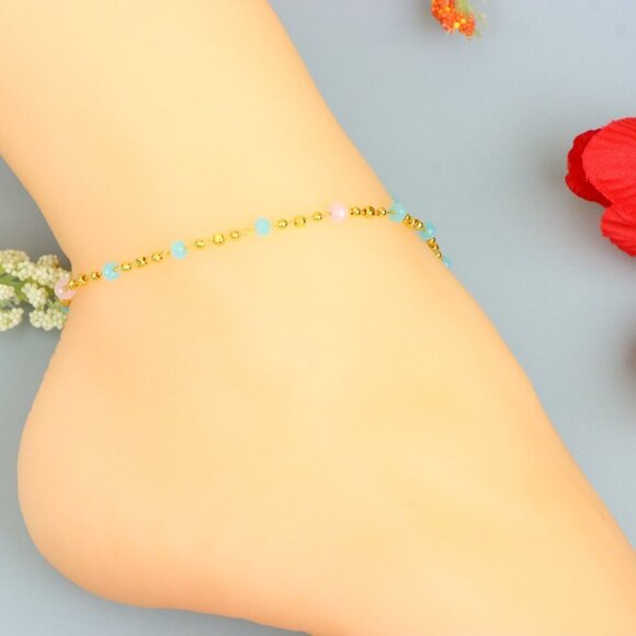 "Handmade Anklet – A Stylish Choice for Women, Thoughtful Gift Idea, EVCH1460 - Picture 4 of 10